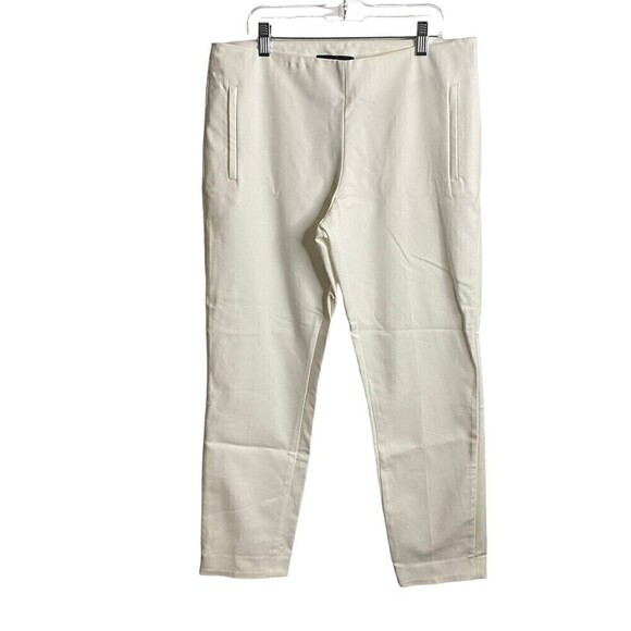 DS Debbie Shuchat Women 10 White Pants Mid Rise Cropped Casual Style ST7920 - Picture 1 of 6